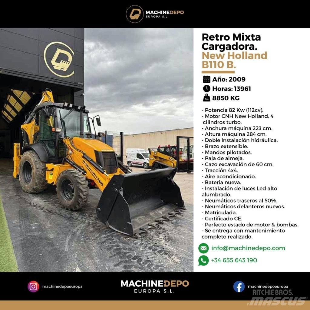 New Holland B 110 B Εκσκαφείς Φορτωτές τύπου JCB