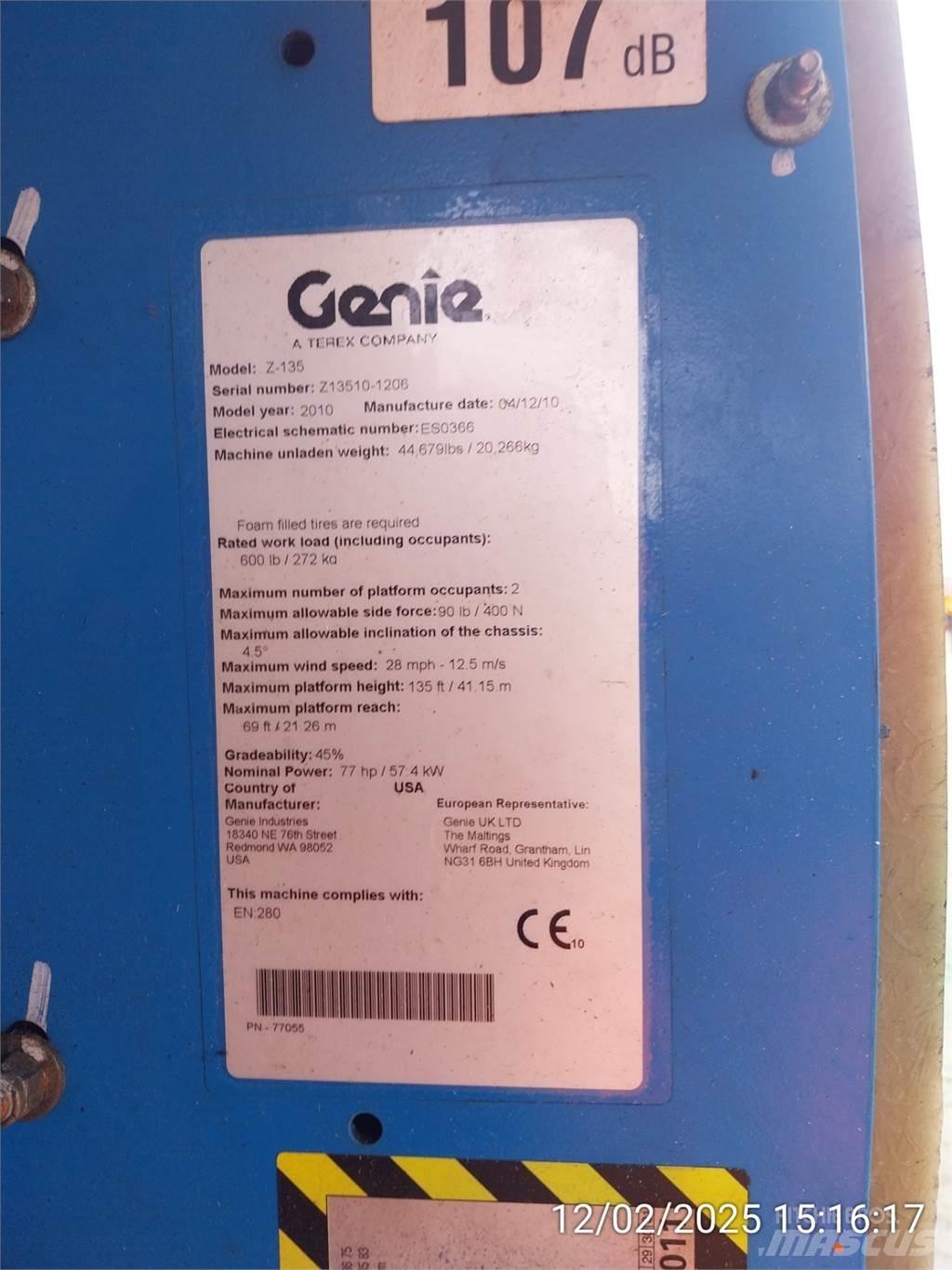 Genie Z135/70 Ανυψωτήρες με αρθρωτό βραχίονα