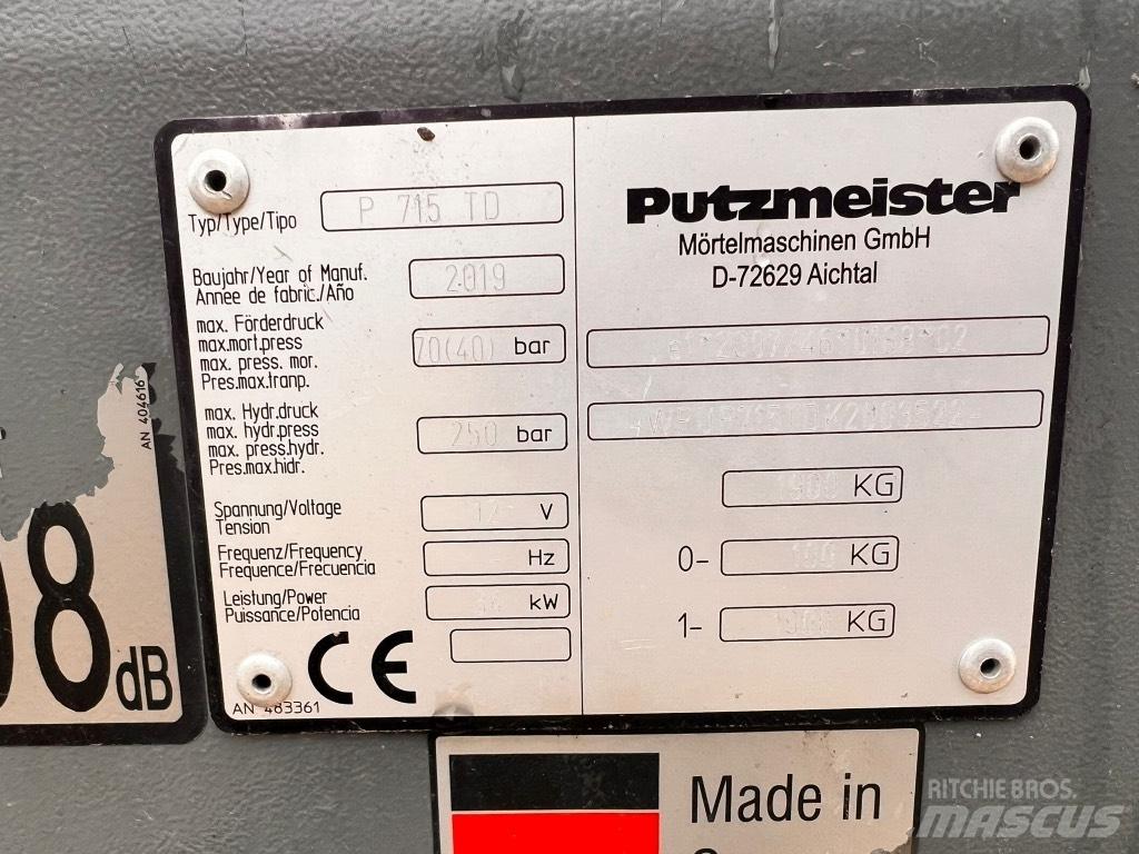 Putzmeister P 715 TD Αντλίες σκυροδέματος