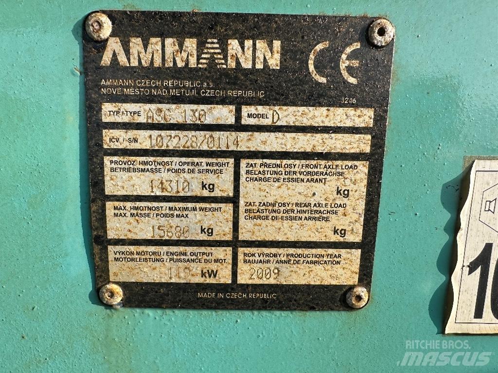 Ammann ASC 130 Οδοστρωτήρες μονού κυλίνδρου