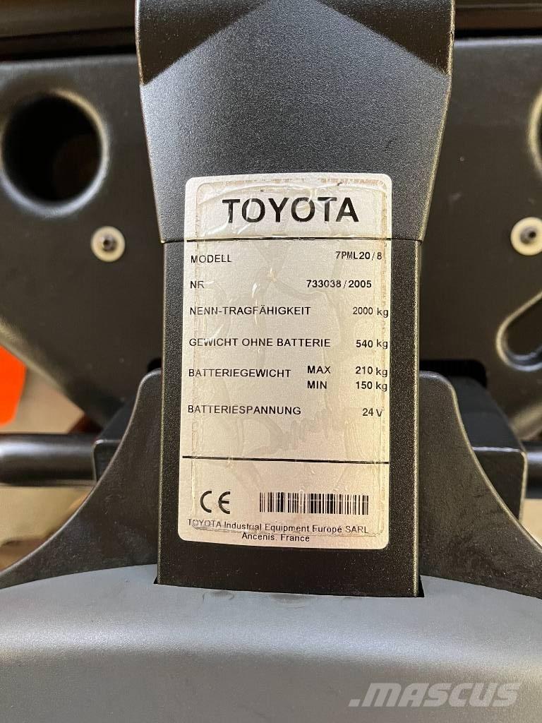 Toyota 7 PML 20 Χειροκίνητο περονοφόρο ανυψωτικό