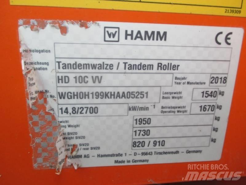 Hamm HD 10 C VV Οδοστρωτήρες διπλού κυλίνδρου