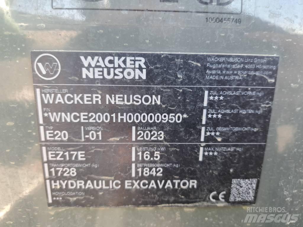 Wacker Neuson EZ17e Εκσκαφείς με ερπύστριες