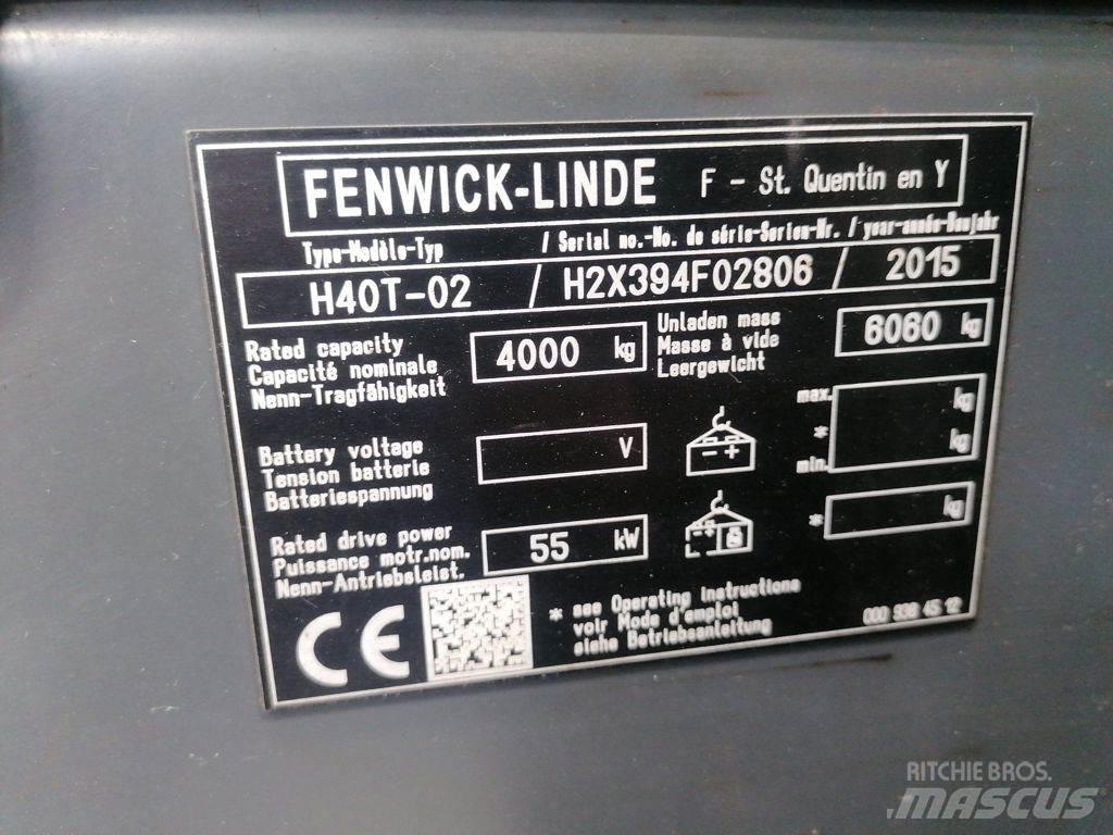 Linde H40T-02 Περονοφόρα ανυψωτικά κλαρκ με φυσικό αέριο LPG