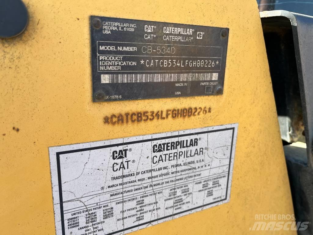 CAT CB 534 D Οδοστρωτήρες διπλού κυλίνδρου