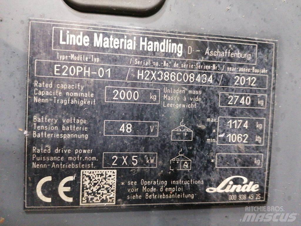 Linde E20PH-01 Ηλεκτρικά περονοφόρα ανυψωτικά κλαρκ