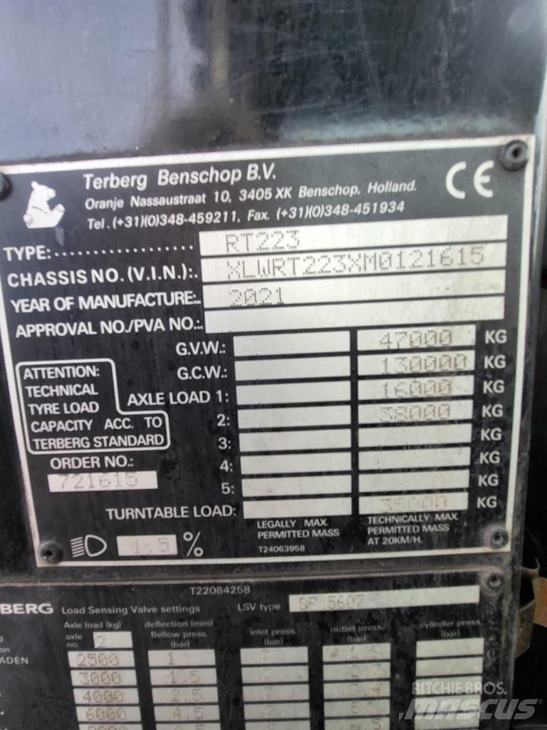Terberg RT223 Νταλίκες μεταφοράς εμπορευματοκιβωτίων