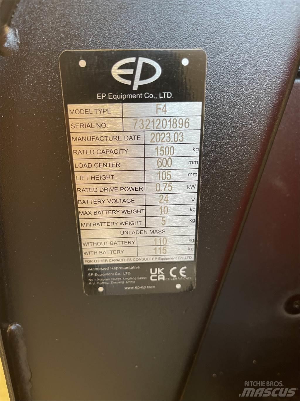  F4 Χειροκίνητο περονοφόρο ανυψωτικό