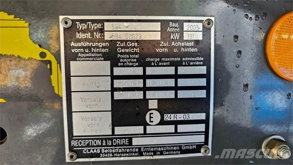 CLAAS Lexion 540C Θεριζοαλωνιστικές μηχανές