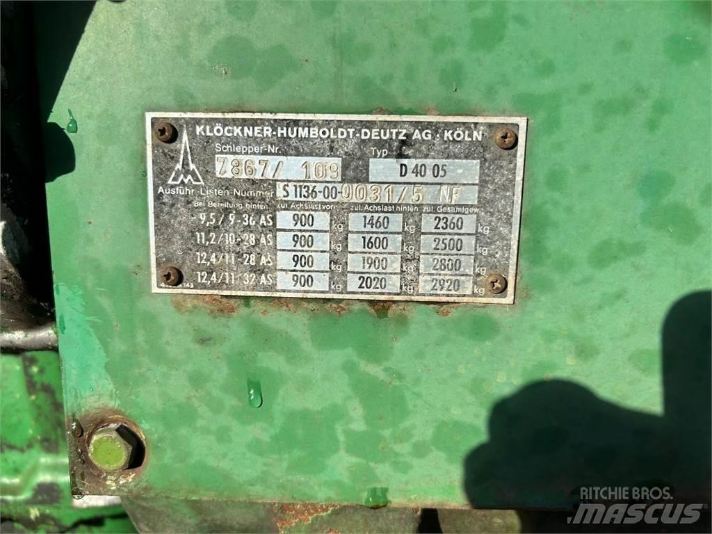 Deutz D 4005 Τρακτέρ