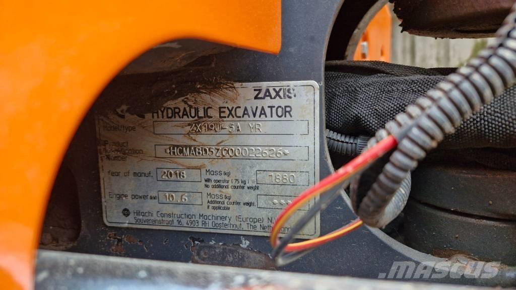 Hitachi ZX 19 U-5 Εκσκαφάκι (διαβολάκι) < 7t