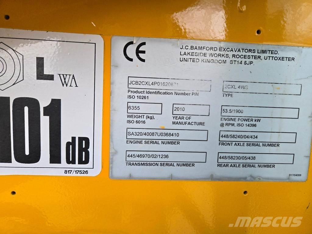 JCB 2CX Φορτωτές με λάστιχα (Τροχοφόροι)