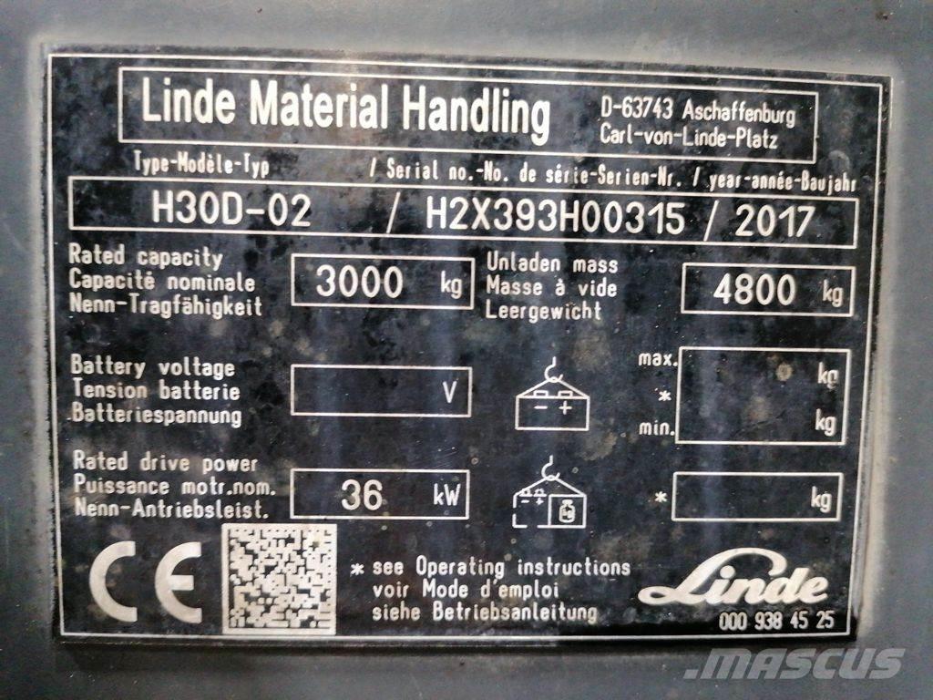 Linde H30D-02 Πετρελαιοκίνητα Κλαρκ