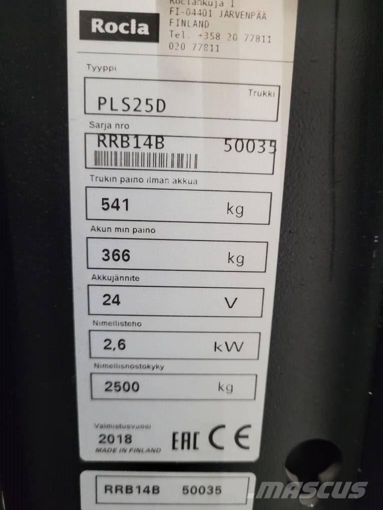 Rocla PLS25D Περονοφόρο ανυψωτικό συλλογής παραγγελιών μικρού ύψους