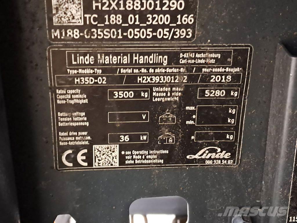 Linde H35D-02 Πετρελαιοκίνητα Κλαρκ