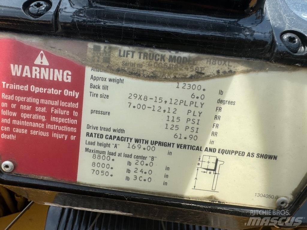 Hyster H 80 XL Περονοφόρα ανυψωτικά κλαρκ - άλλα