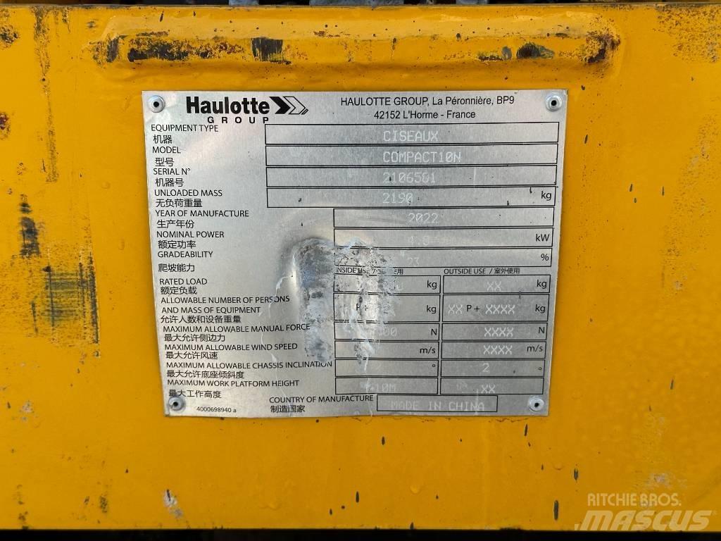 Haulotte COMPACT 10N Ανυψωτήρες ψαλιδωτής άρθρωσης