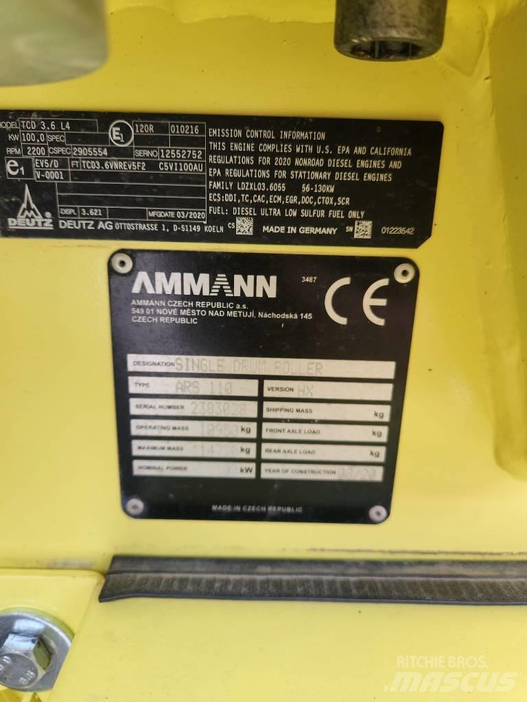 Ammann ARS 110 Οδοστρωτήρες μονού κυλίνδρου