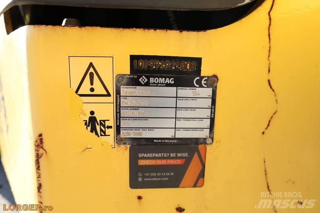 Bomag BW 154 AD-5 Οδοστρωτήρες διπλού κυλίνδρου