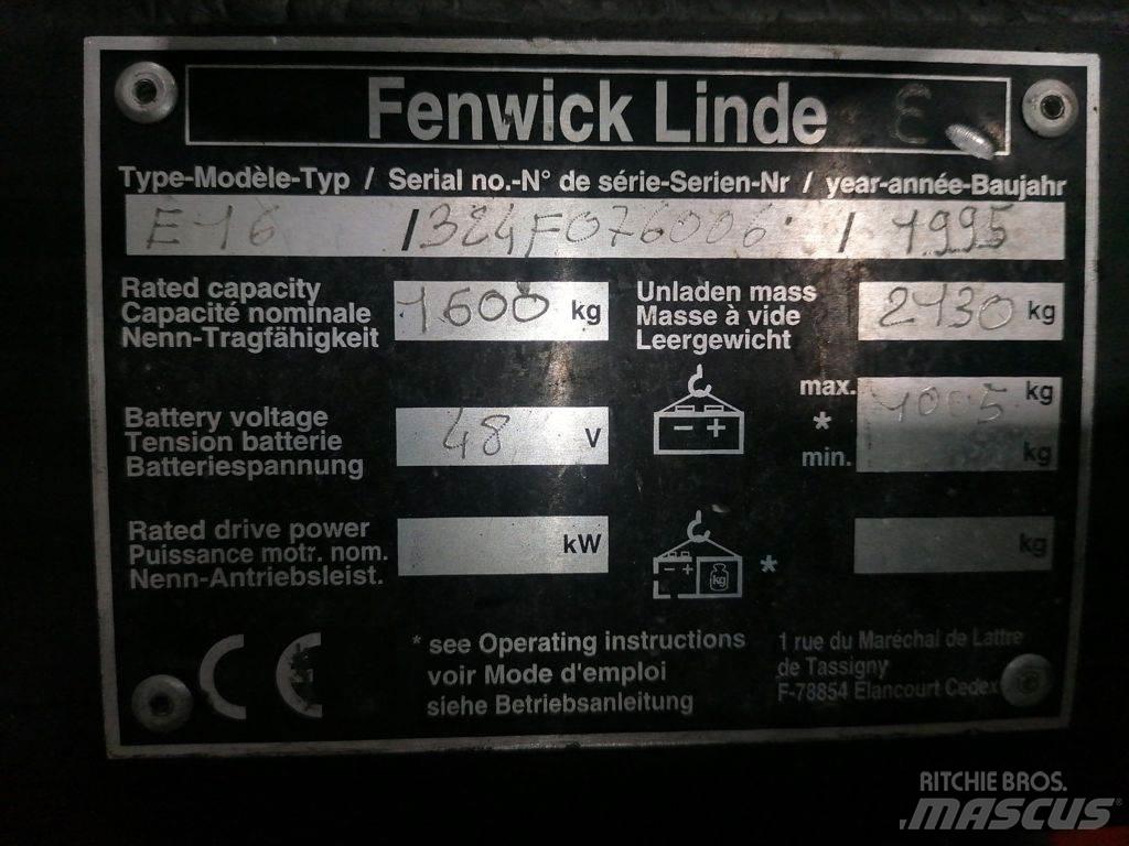 Linde E16 Ηλεκτρικά περονοφόρα ανυψωτικά κλαρκ