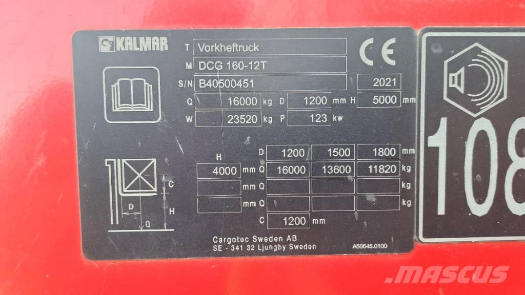 Kalmar DCG160-12T Κατασκευές - Άλλα