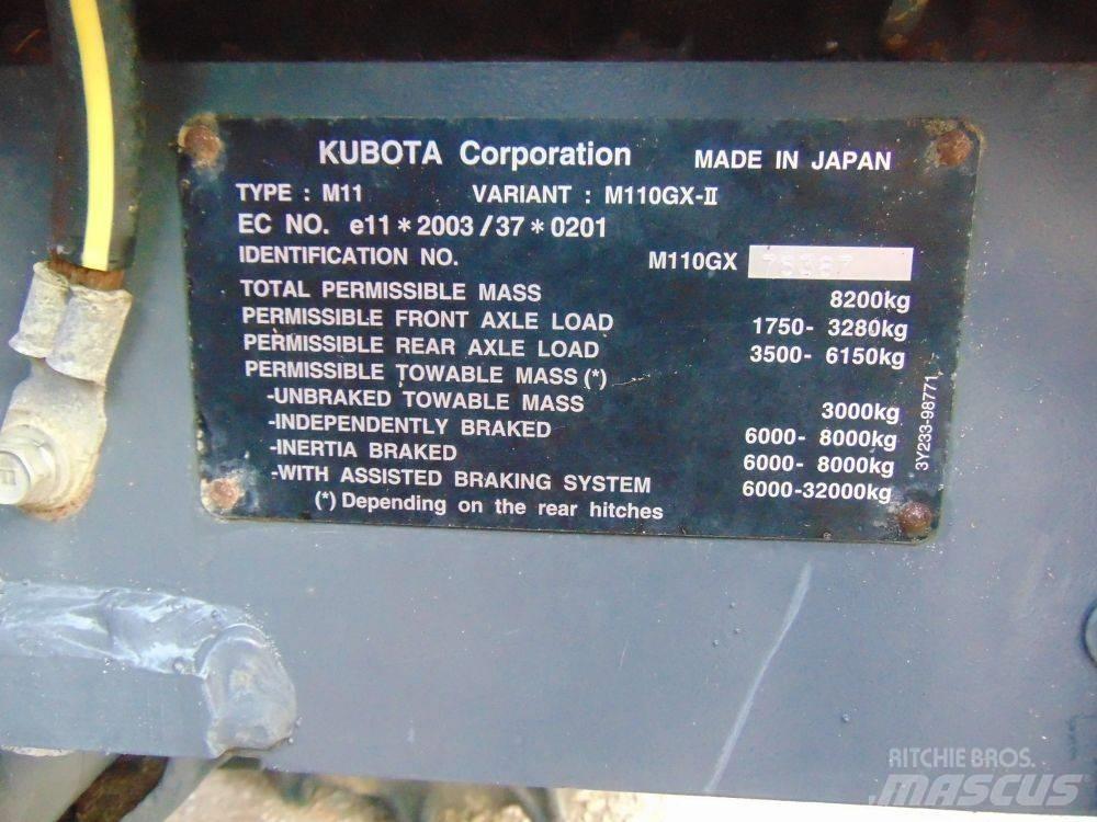 Kubota M 110 GX Τρακτέρ