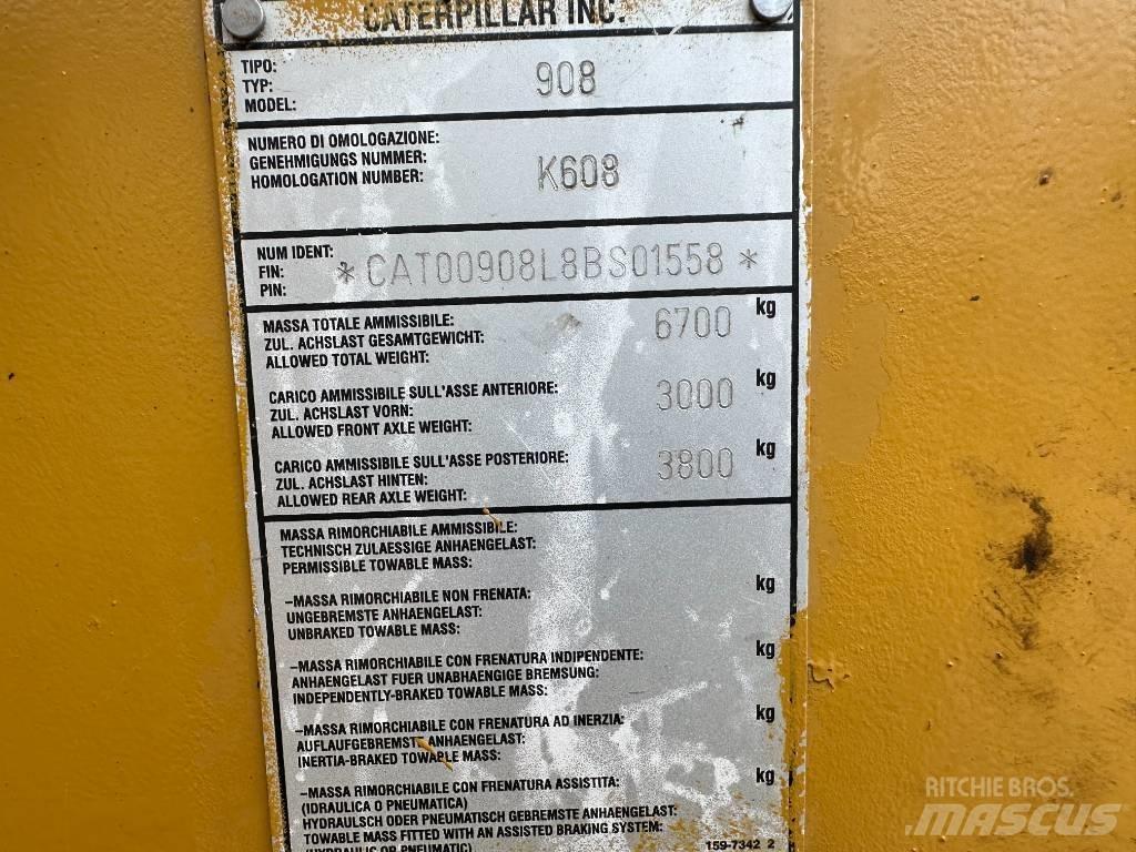 CAT 908 Φορτωτές με λάστιχα (Τροχοφόροι)
