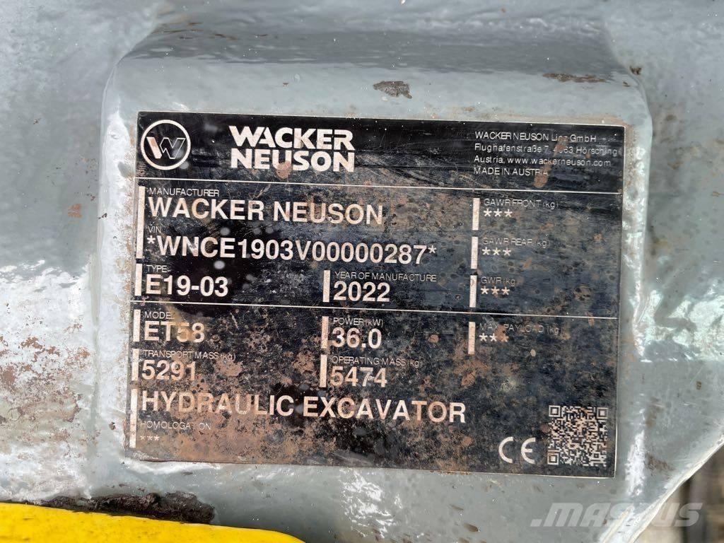 Wacker Neuson ET58 Εκσκαφείς με ερπύστριες
