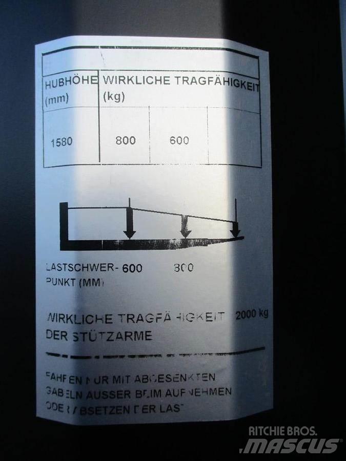 Toyota SWE 080L Παλετοφόρα πεζού χειριστή με ιστό