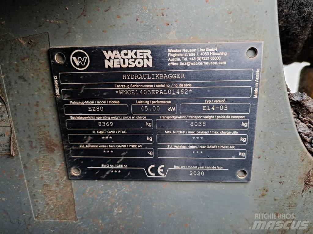 Wacker Neuson EZ80 Εκσκαφείς με ερπύστριες