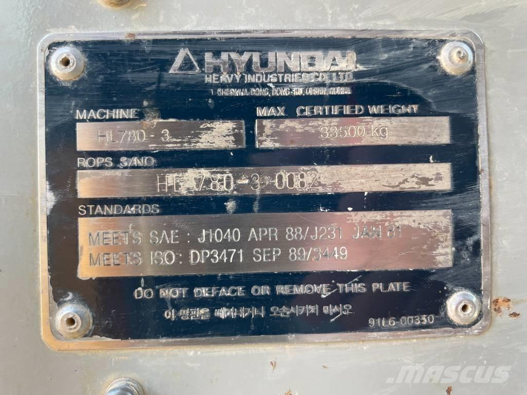 Hyundai HL 780-3 Φορτωτές με λάστιχα (Τροχοφόροι)