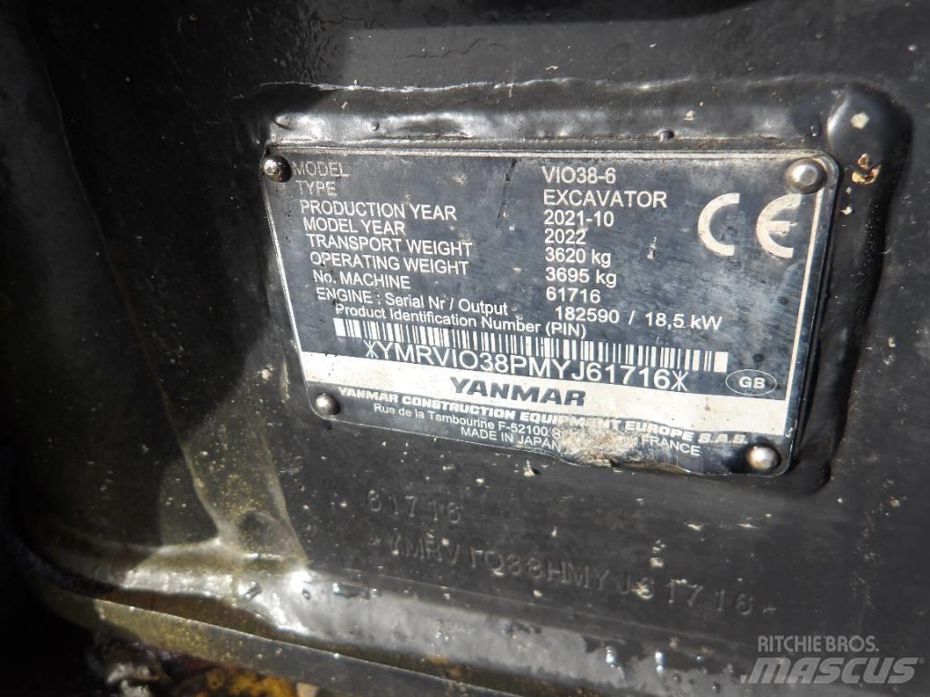 Yanmar Vio 38 Εκσκαφάκι (διαβολάκι) < 7t