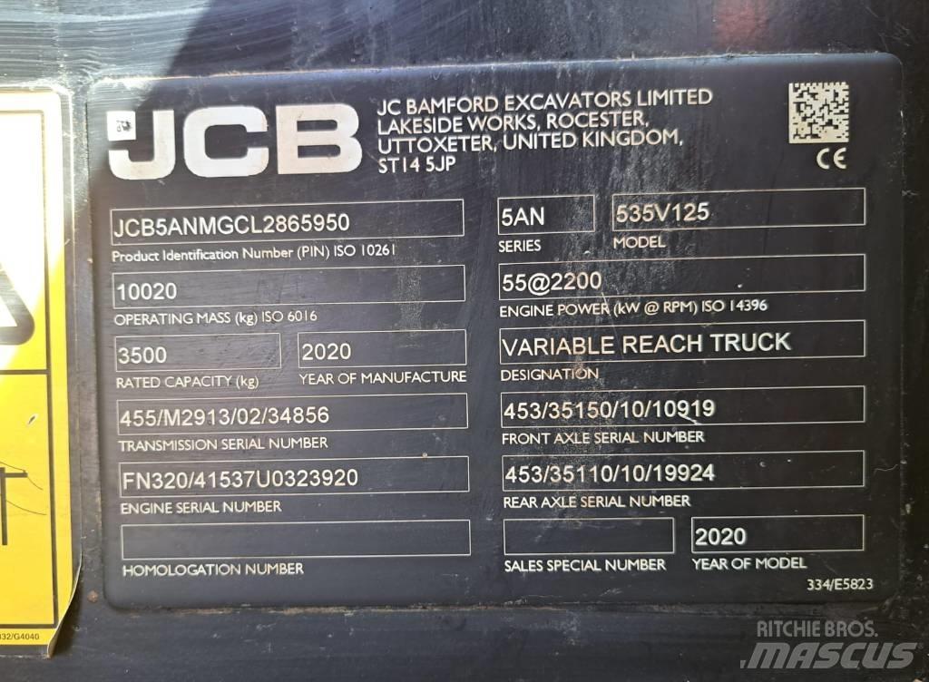 JCB 535 V 125 Τηλεσκοπικοί ανυψωτές
