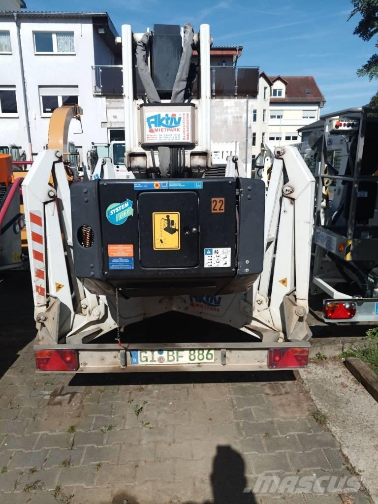 Dino 210 XT Εναέριες πλατφόρμες τοποθετημένες σε ρυμούλκα