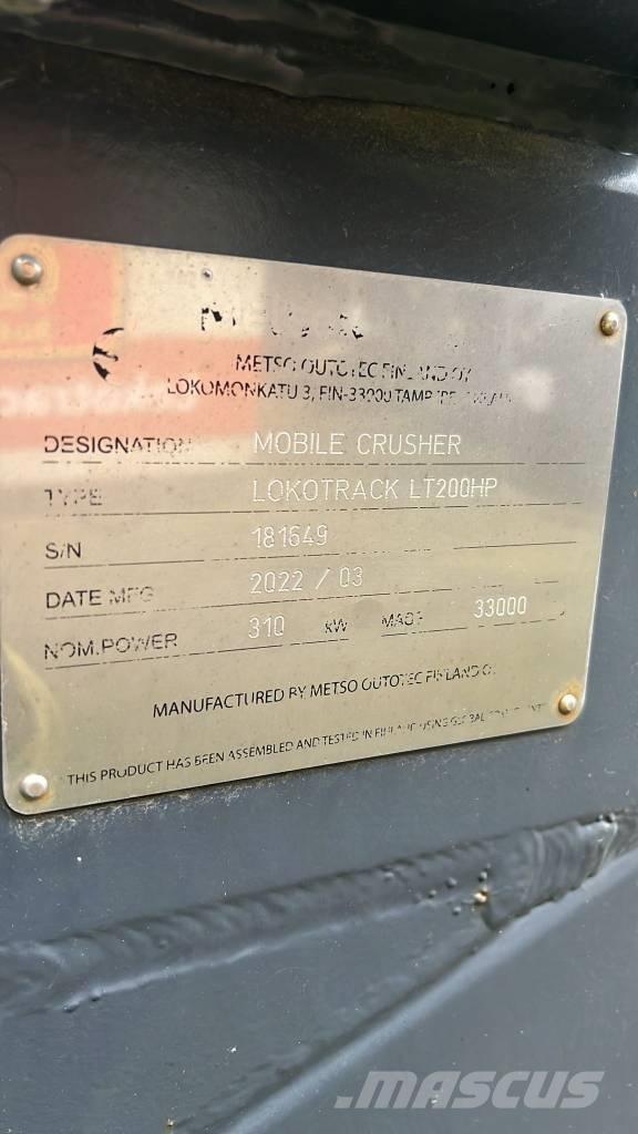 Metso LT 200 HP Κινητοί σπαστήρες
