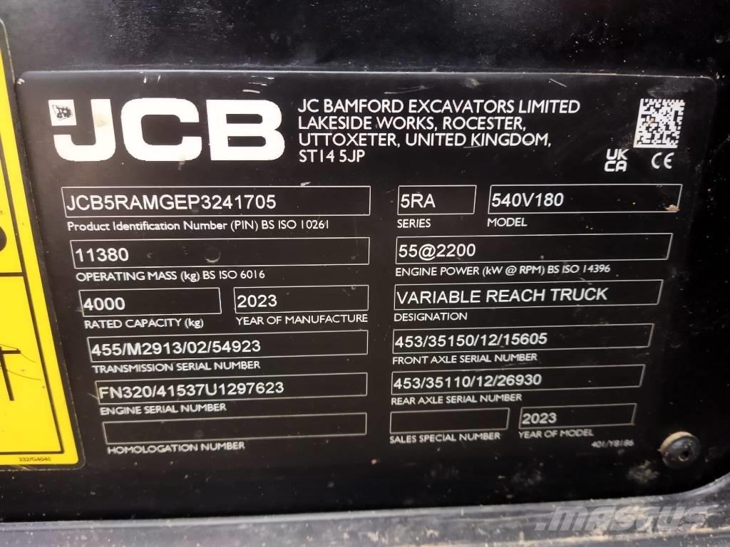 JCB 540.180 Τηλεσκοπικοί ανυψωτές