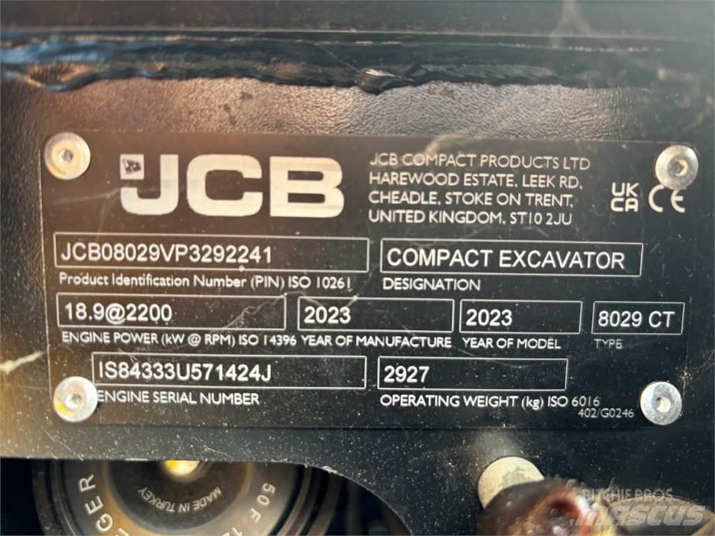 JCB 8029CTS Εκσκαφάκι (διαβολάκι) < 7t