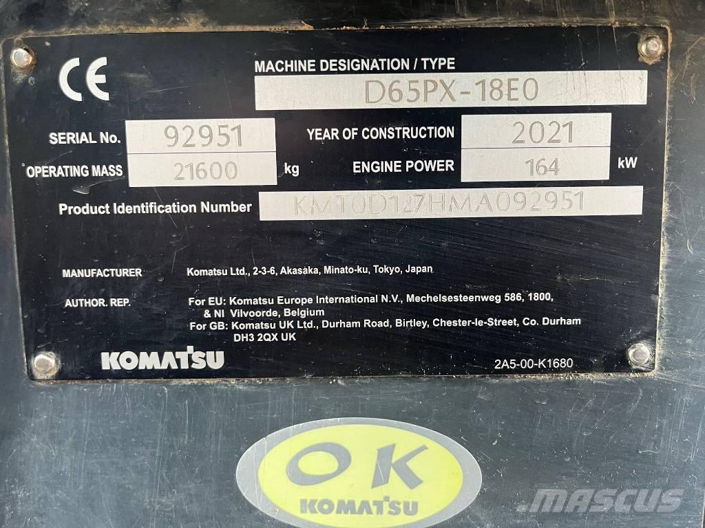 Komatsu D65PX-18E0 Μπουλντόζες με ερπύστριες