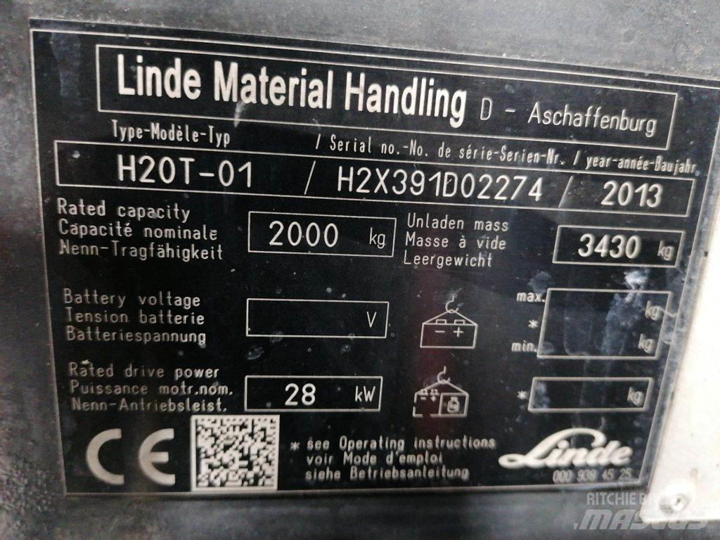 Linde H20T-02 Περονοφόρα ανυψωτικά κλαρκ με φυσικό αέριο LPG