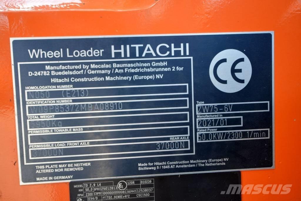 Hitachi ZW 75-6 Φορτωτές με λάστιχα (Τροχοφόροι)