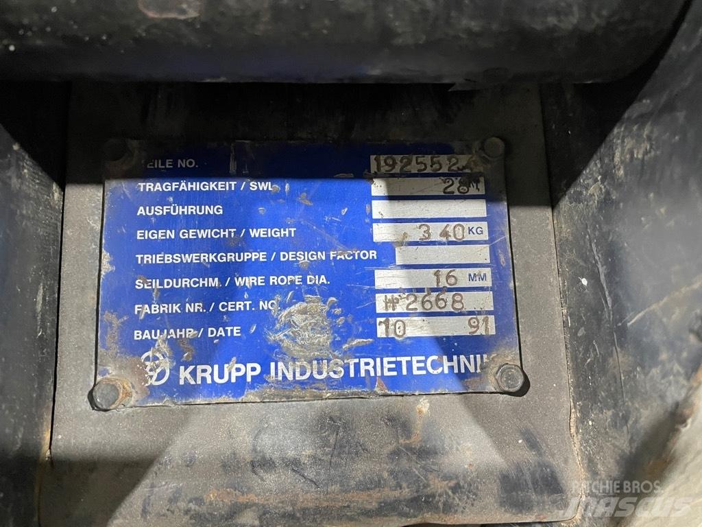 Krupp hookblock 28T Εξαρτήματα και εξοπλισμός για γερανούς