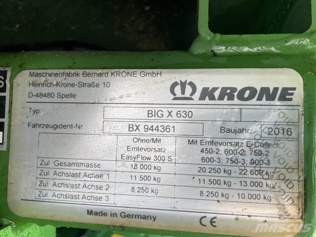 Krone Big X 630 Μηχανές χορτονομής