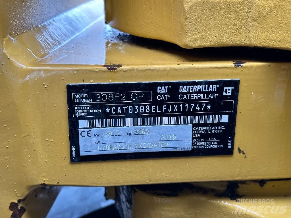 CAT 308E2 CR Μίνι εκσκαφείς 7t - 12t