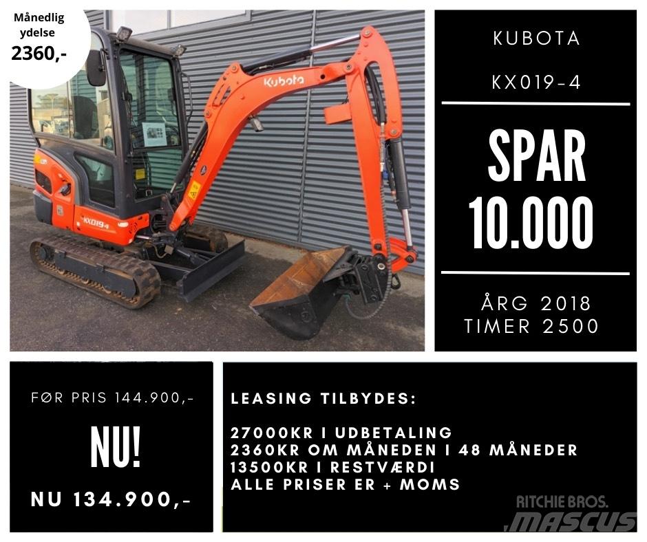 Kubota kx019-4 Εκσκαφάκι (διαβολάκι) < 7t