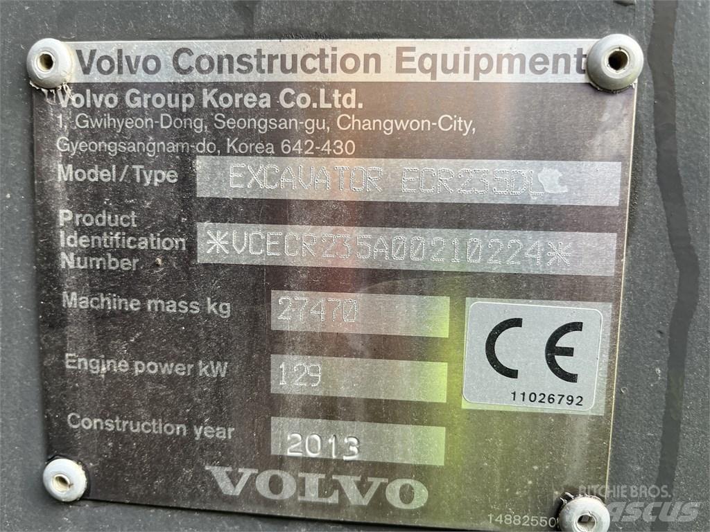 Volvo ECR 235 DL Εκσκαφείς με ερπύστριες