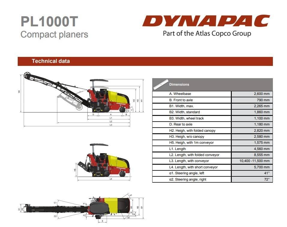 Dynapac PL1000T Επεξεργασίας επίστρωσης ασφάλτου