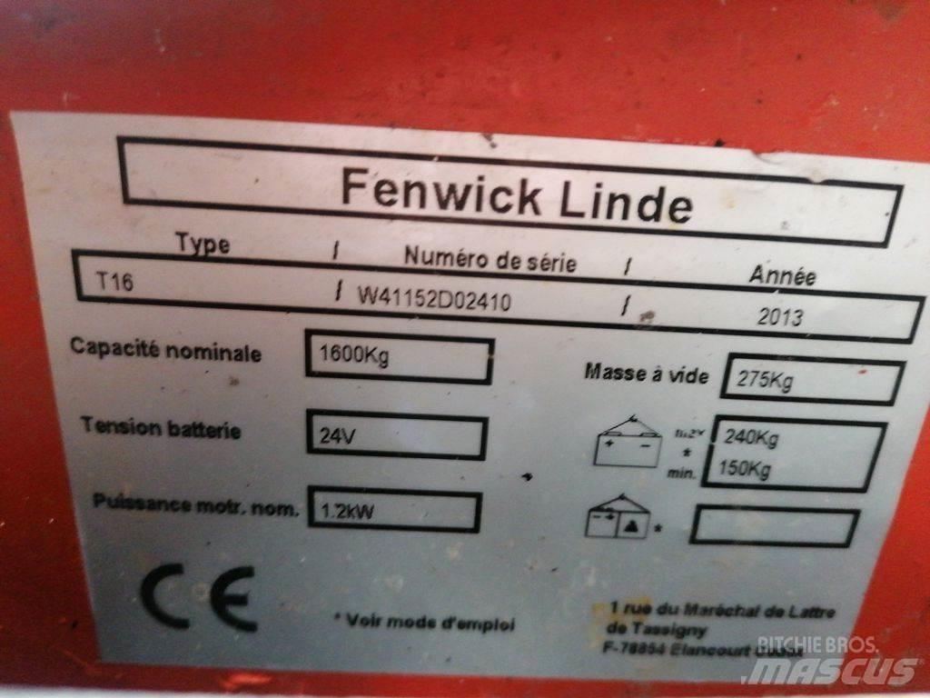 Linde T16 Χειροκίνητο περονοφόρο ανυψωτικό