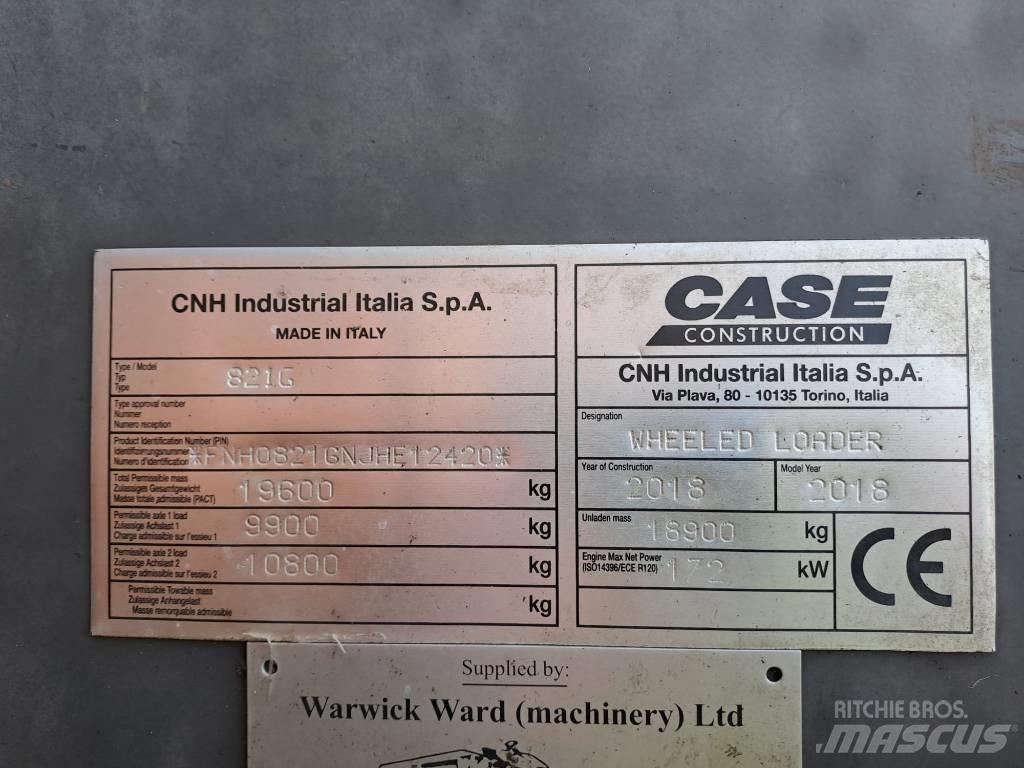 CASE 821GXR Φορτωτές με λάστιχα (Τροχοφόροι)