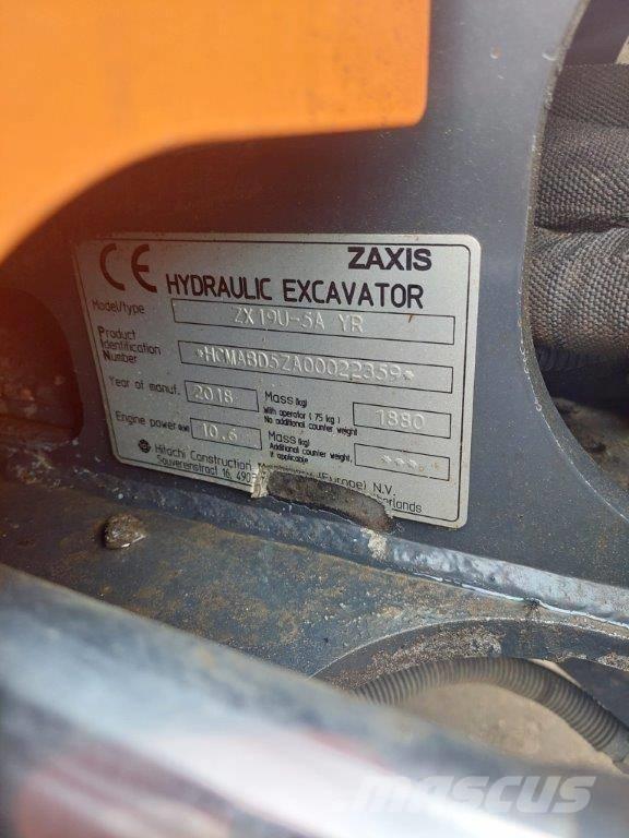 Hitachi ZX 19 U-5 Εκσκαφάκι (διαβολάκι) < 7t