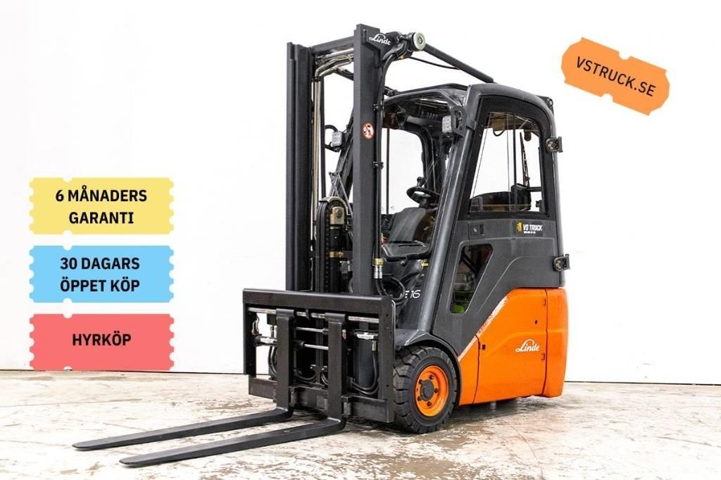 Linde E 16 Ηλεκτρικά περονοφόρα ανυψωτικά κλαρκ